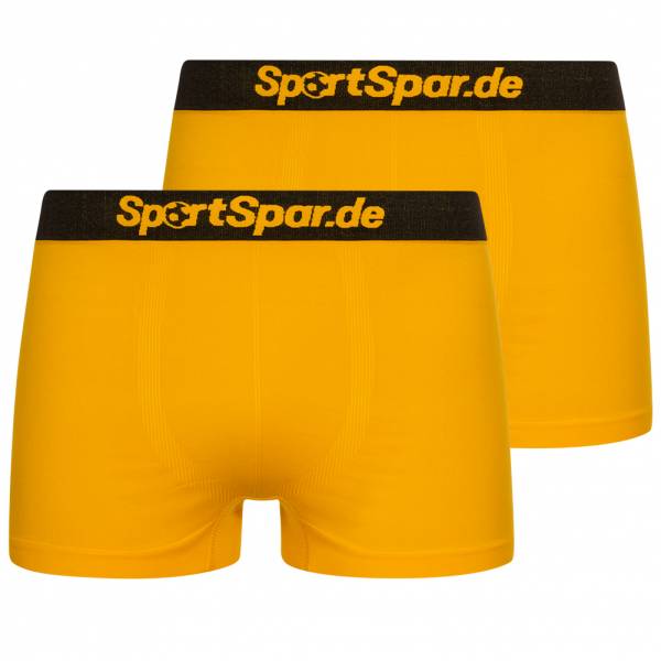 SportSpar.de "Double Sparbuxe" Herren Sport Boxershorts 2er-Pack gelb