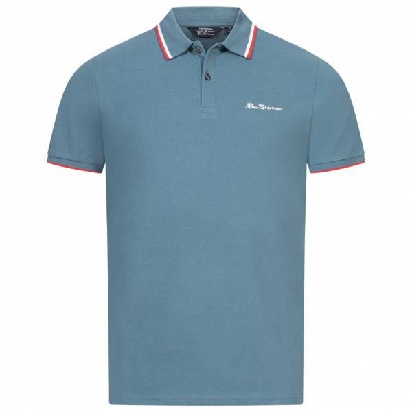 BEN SHERMAN Twin Tipped Hommes Polo 0076270NR-Sarcelle
