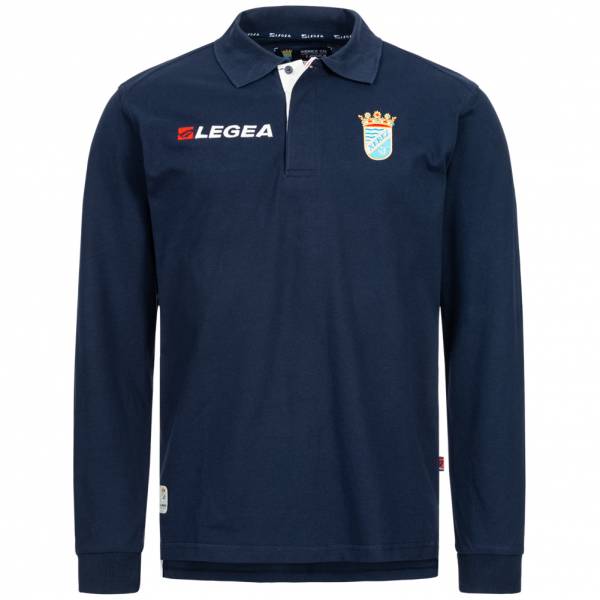 Xerez Club Deportivo Legea Polo de presentación de manga larga azul marino