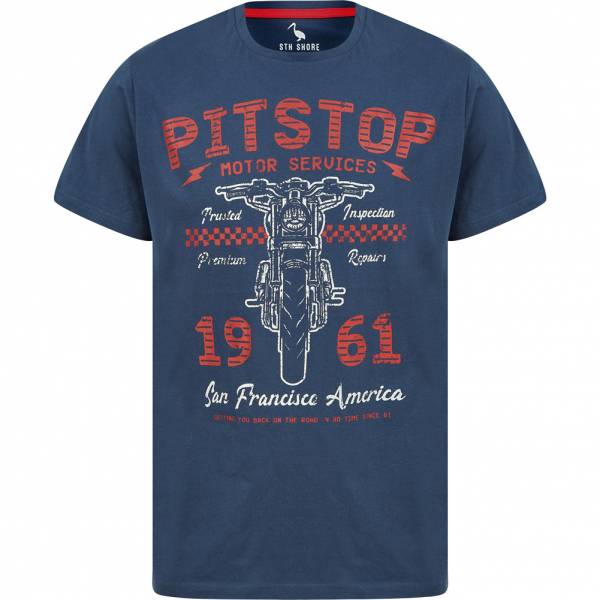 Sth. Shore Pitstop Mężczyźni T-shirt 1C18090 Insygnia niebieska