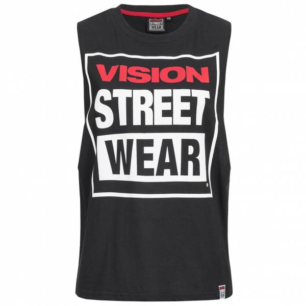 Vision Street Wear Damen Fitness Crew Neck Tank Top Shirt CL3101 black