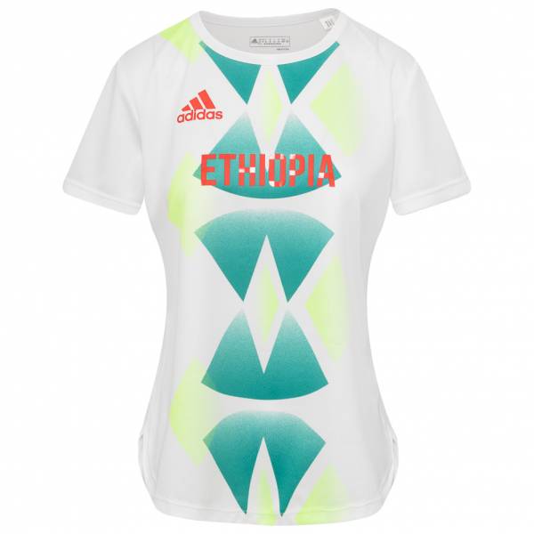 Ethiopië Olympische spelen adidas Heat.RDY Dames Shirt GM8901 wit 2XS