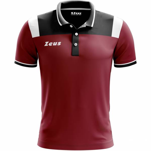 Zeus Vesuvio Hombre Polo rojo oscuro