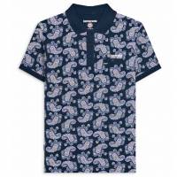 Lambretta Paisley Herren Polo-Shirt SS1227-NAVY