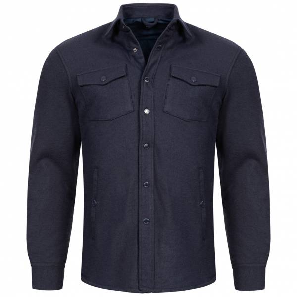 Hackett London Padded Over Herren gefüttertes Wollhemd HM306704-595
