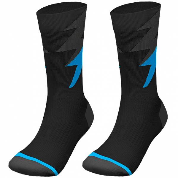 Zeus Thunder longues chaussettes d&#039;entraînement spéciales noires royal blue