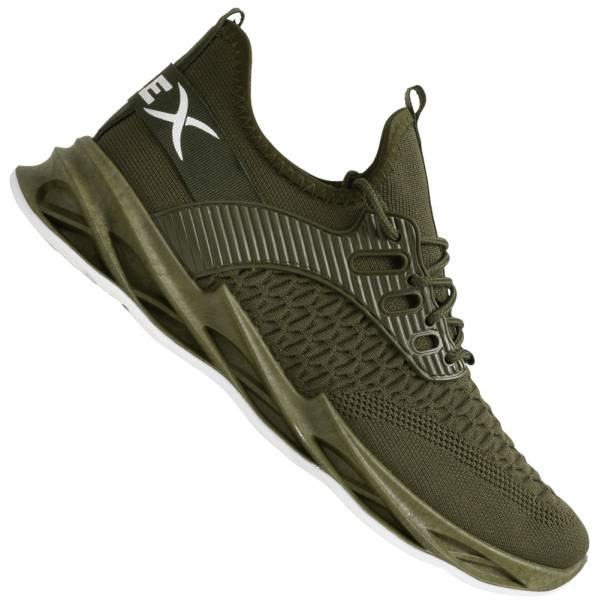 JELEX Freedom Hommes Sneakers vert armée