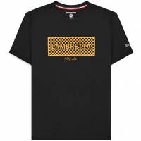 Lambretta Checker Box Hombre Camiseta SS1002-NEGRO