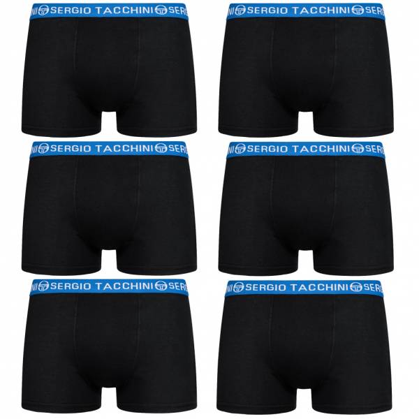 Sergio Tacchini Hommes Boxer-short Lot de 6 noir / bleu