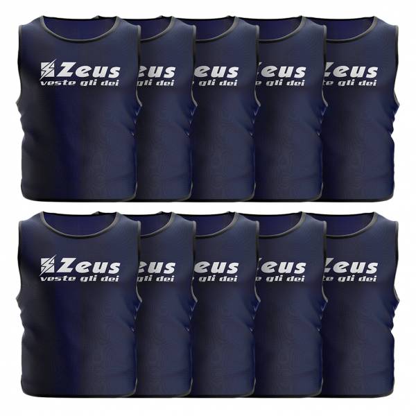 Zeus 10er-Pack Trainingsleibchen Navy