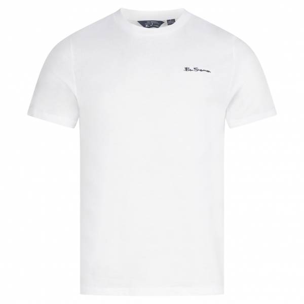 BEN SHERMAN Small Logo Hombre Camiseta 0076266-BLANCO