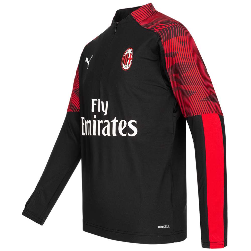 AC Milan PUMA Niño 1/4 Zip Sudadera de entrenamiento 756145-03 - deporte-outlet.es