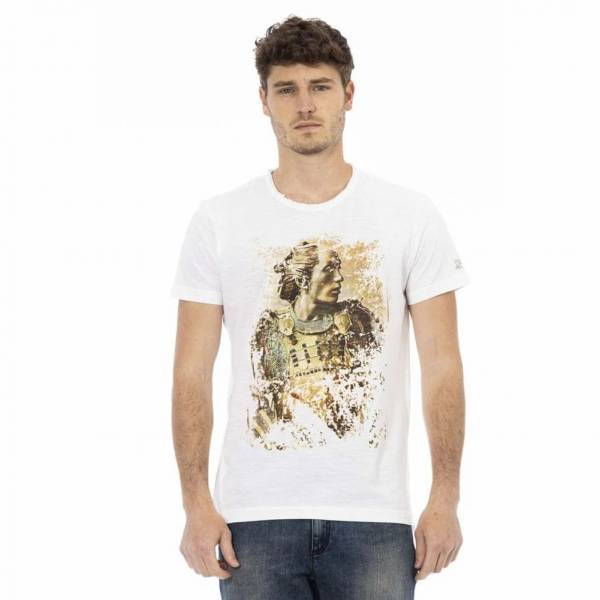 TRUSSARDI Action Men round neck Conqueror T-shirt White 2AT08F001