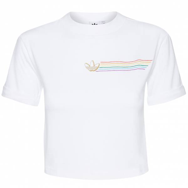 adidas Originals Pride Linear Damen Crop T-Shirt GK8520