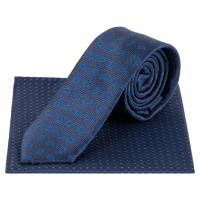Lambretta Paisley Hombre Corbata de punto y Pañuelo de bolsillo LAMAW2315-NAVY