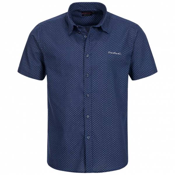 Pierre Cardin Herren Kurzarm Hemd navy-geo