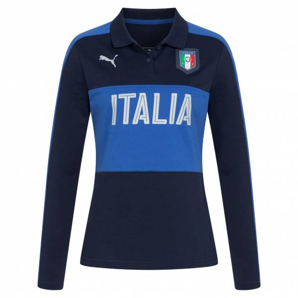 Italy FIGC PUMA Women Long-sleeved Polo Shirt 750534-05
