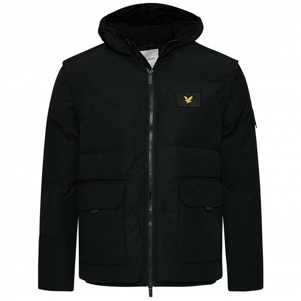 Image of Lyle & Scott 2-in-1 Ripstop Puffer Uomo Giacca JK1323V-Z865