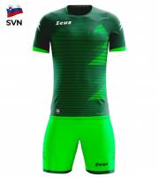 Zeus Mundial Teamwear Set Trikot mit Shorts grün neon