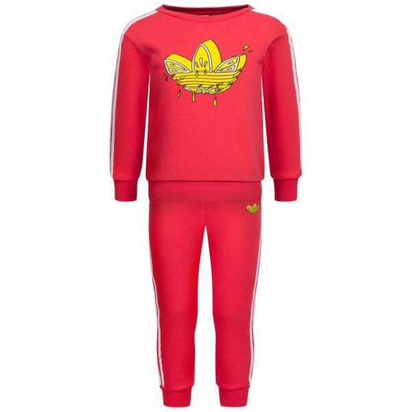Image of adidas Originals Graphic Trefoil Baby Set felpa e pantalone GN4139