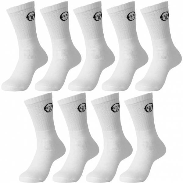 Sergio Tacchini Unisex Sportsocken 9 Paar weiß