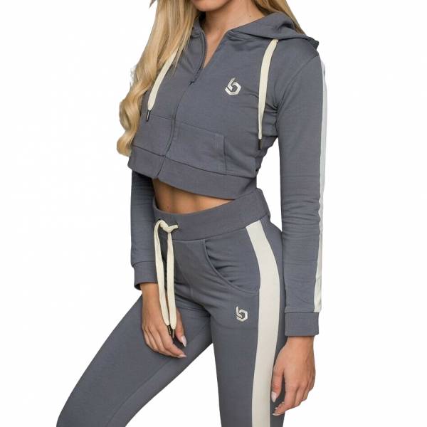 Beyond Limits Statement Zip Femmes Sweat à capuche crop BL10325