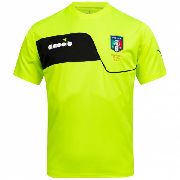 Italia AIA Diadora Uomo Maglia da arbitro a maniche corte per l'allenamento 102.173019-97015