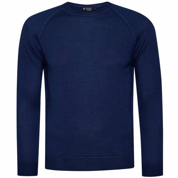 Hackett London Garment Dye Hommes Pull en laine mérinos HM701964-561