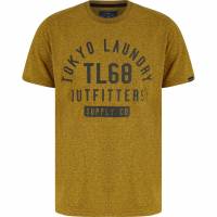 Tokyo Laundry Masking Herren T-Shirt 1C18215 Yellow Black Grindle