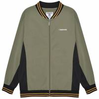 Lambretta Vintage Track Jacket Hombre Chaqueta retro SS4100-CAQUI-NEGRO-ORO