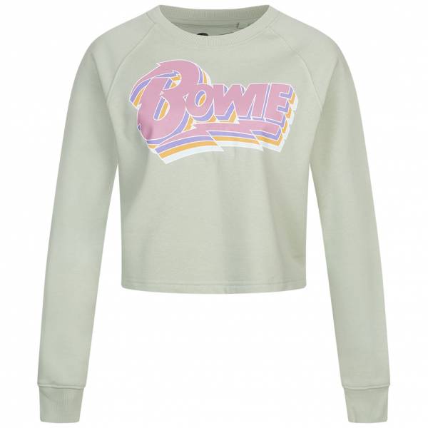 David Bowie Dames Cropped Sweatshirt POLCS389SAG