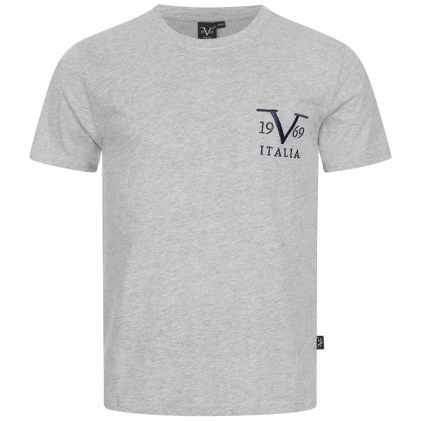 19V69 Versace 1969 Basic Big Logo Herren T-Shirt VI20SS0008A grau