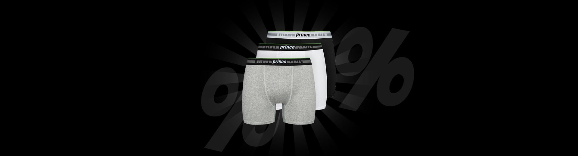 Prince Pack of 3 Men's Boxershorts only 4,44 €