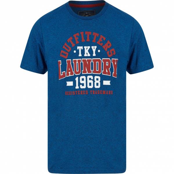 Tokyo Laundry Edit Hommes T-shirt 1C18218 Bleu Noir Meule
