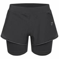 Gymshark Speed 2-in-1 Damen Shorts B2A5H-BBBB-BZ1