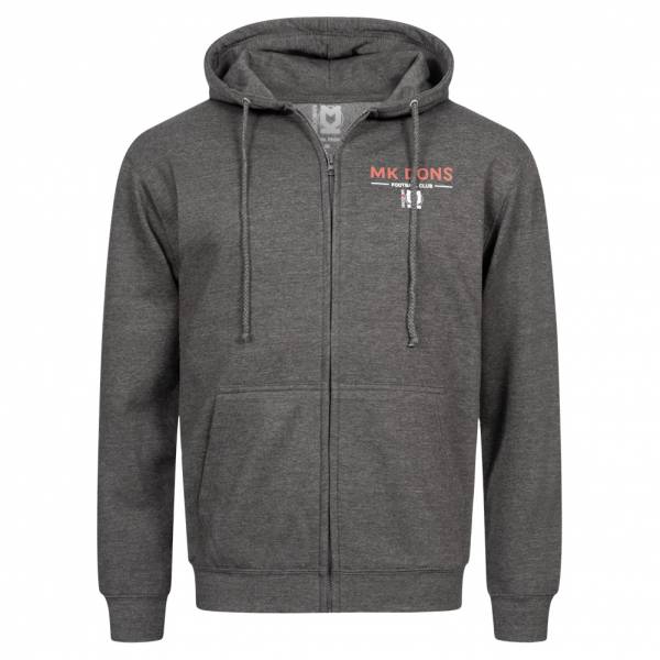 Milton Keynes Dons CASTORE Heren Hooded Sweatjas INFMKDMON9-22-DARKGREY