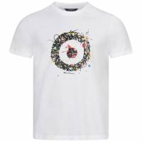 BEN SHERMAN Painted Target Mężczyźni T-shirt 0071783BIAŁY