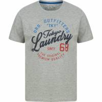Tokyo Laundry Cohutta Herren T-Shirt 1C18105 Light Grey Marl