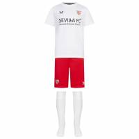 FC Sevilla CASTORE Niño Conjunto de fútbol de segunda equipación TI2243-BLANCO BLANCO