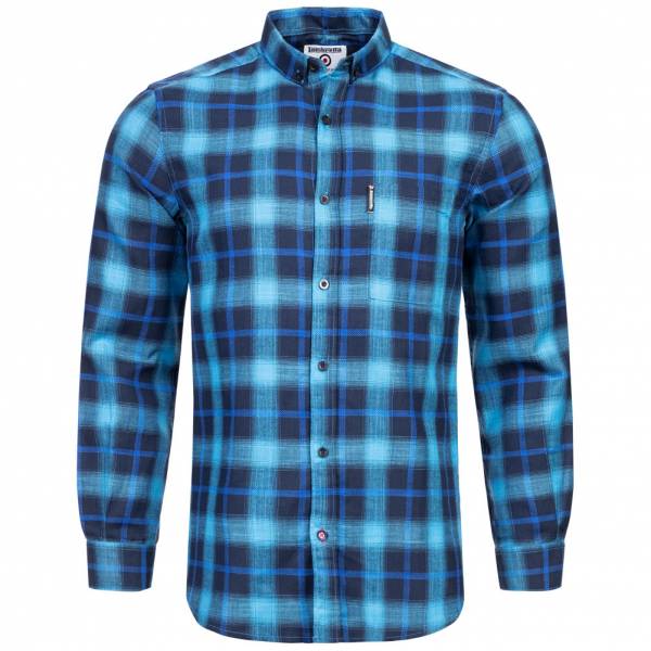 Lambretta Herren Freizeit Langarmhemd RWIS1307-NAVY