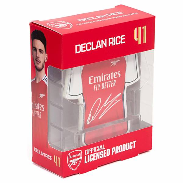 Arsenal FC Declan Rice #41 Pallone da calcio Oggetto da collezione 14 cm 810168070322