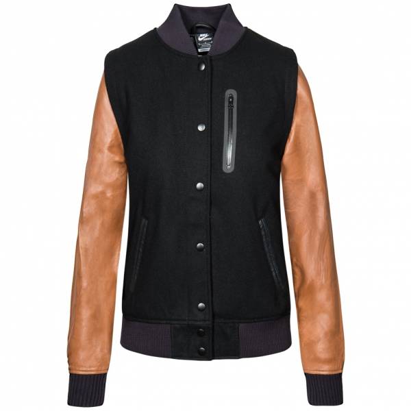 Nike NSW Destroyer Jacket Damen Leder Jacke 426818-013