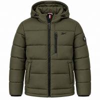 Reebok Stretch Puffer Uomo Giacca invernale OMRB1502-OLIVE