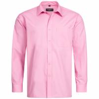 RUSSELL Longsleeve Pure Cotton Poplin Hombre Camisa 0R936M0-Rosa brillante