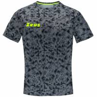 Zeus Pixel Hombre Camiseta de fitness gris