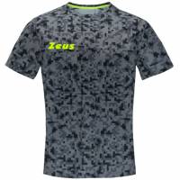 Zeus Pixel Heren Fitnessshirt grijs