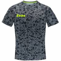 Zeus Pixel Heren Fitnessshirt grijs