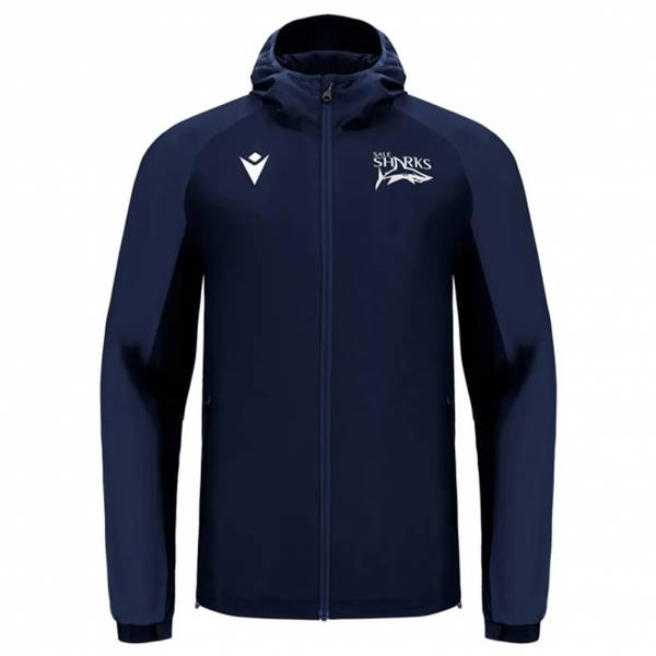 Sale Sharks Rugby macron Uomo Waterproof Giacca da pioggia 70001569