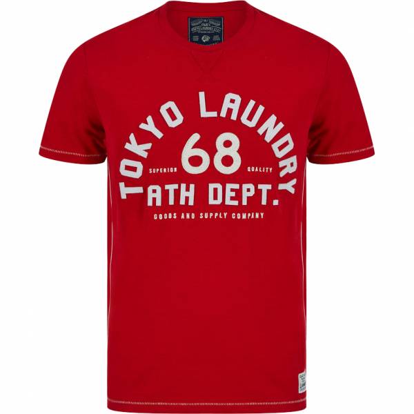 Tokyo Laundry Hamberts Herren T-Shirt 1C18204 Barados Cherry