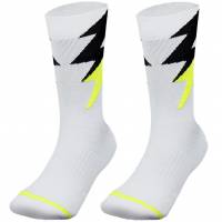 Zeus Thunder calze lunghe speciali da allenamento bianco giallo fluo